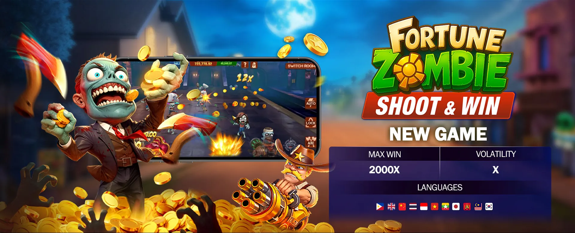 100jl Arcade Games Hero Image with vibrant graphics and golden elements